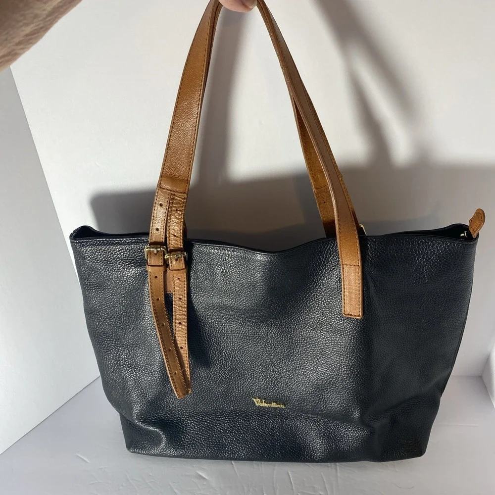 Valentina Large Tote Bag Italian Leather‎ Soft - Picture 2 of 10